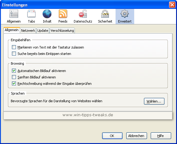 einstellungen