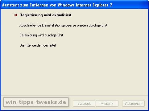Registrierung wird aktualisiert