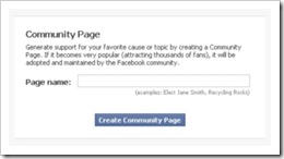 Facebook introduce le proprie pagine della community