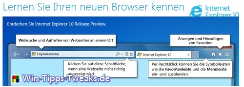 Der neue Internet Explorer 10 Preview