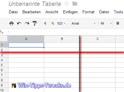 Erklärung Google Tabelle