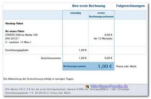 Rechnung-Kosten