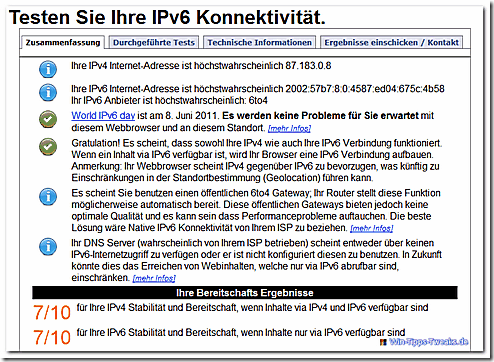 ipv6 Test bestanden