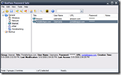 KeePass Password Safe Portable