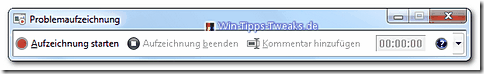 Windows 7 Problemaufzeichnung - Problem Steps Recorder