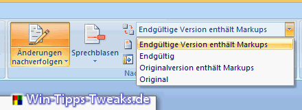 Endgültige Version enthält Markups