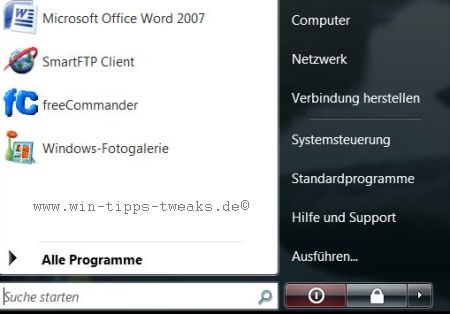 ruhezustand Startmenue Netzschalter ruhezustand_netz