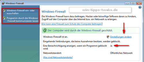 Vista firewall