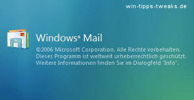 Windows Mail splashscreen mail1