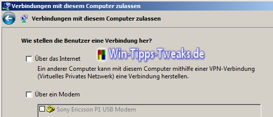 Über das Internet Über das Internet