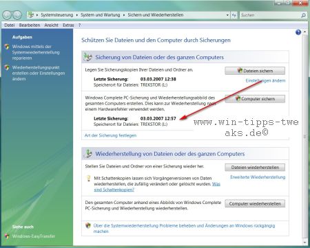 Vista Backup Vista Backup