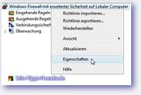 Pare-feu Windows avec sécurité avancée sur ordinateur local