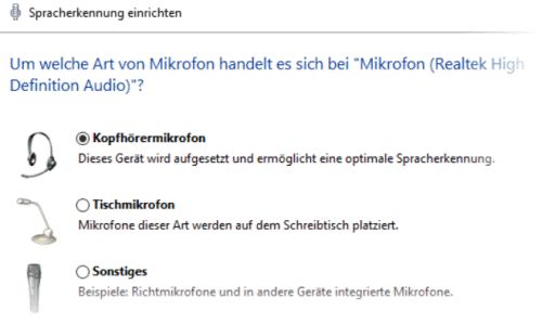 Sprachsteuerung Mikrofon