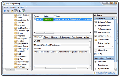 Activador de programación de tareas deshabilitado