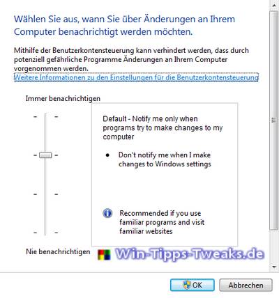 Benutzerkontensteuerung II