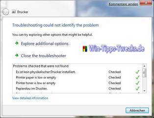 Troublesshooting Problem