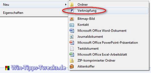 Neue Verknüpfung