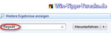 Regedit starten