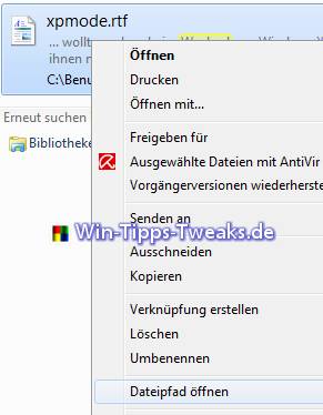 Dateipfad öffnen Dateipfad öffnen