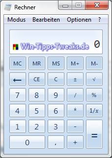 Windows 7 calculator