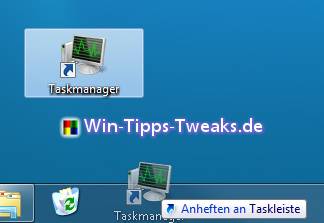 Task-Manager in die Superbar ziehen Task-Manager in die Superbar ziehen