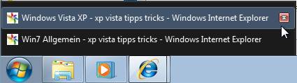 Navigate through the Windows 7 taskbar