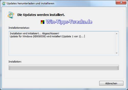 Installationsvorgang