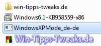 Windows XP Mode セットアップの開始