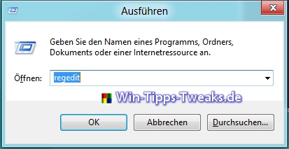 Regedit starten