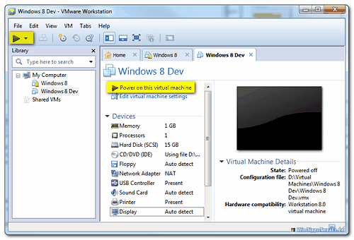 virtuelle Maschine starten
