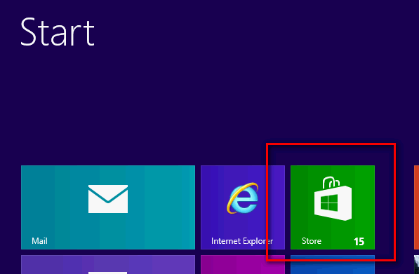 Windows Store : installez Windows 8.1