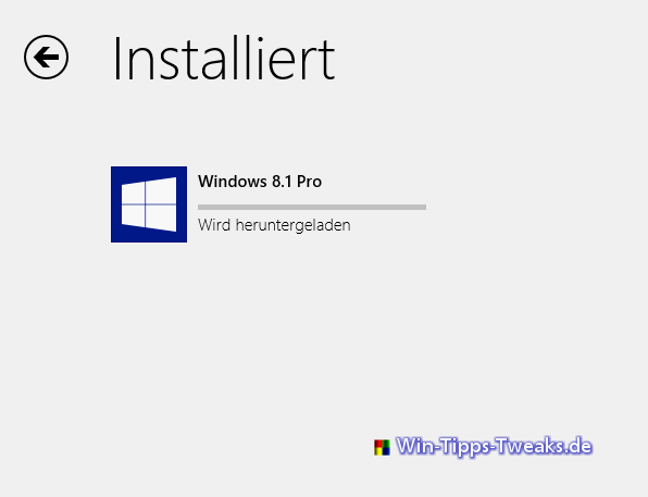 Windows 8.1 をダウンロード...