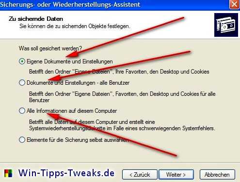 Eigene Dokumente und Einstellungen sichern bu2.jpg